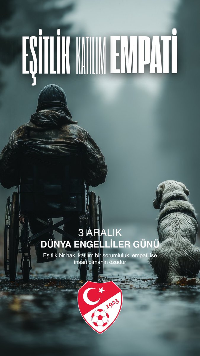 Gerçek engel, kalplerimizdeki ve zihinlerimizdeki bariyerlerdir. Her bireyin değer gördüğü, fırsata erişebildiği bir dünya için farkındalıkla hareket edelim. 
3 Aralık Dünya Engelliler Günü