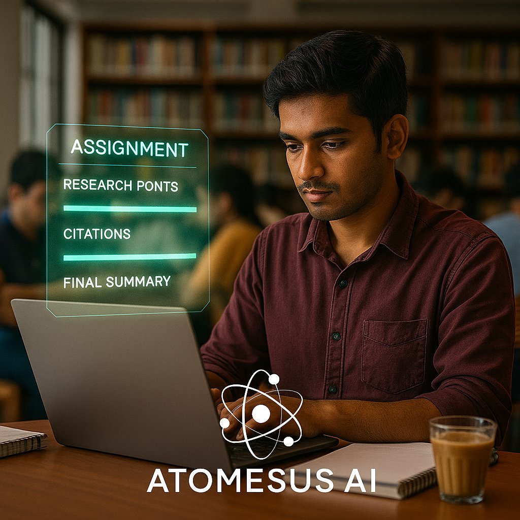 Atomesus's tweet image. Assignments don’t have to take all night 😌
Atomesus AI helps students research, organize, and finish faster.
#StudentLife #StudySmart #AtomesusAI