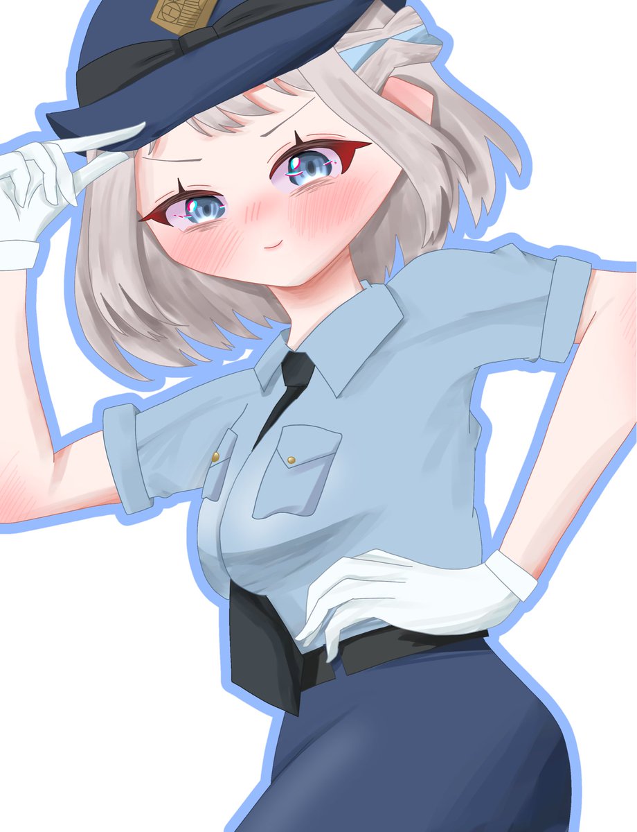 karumia_eaka's tweet photo. 警察官リーリヤ可愛すぎた
#学マスFA #葛城リーリヤ https://t.co/tWsVYOXDZu