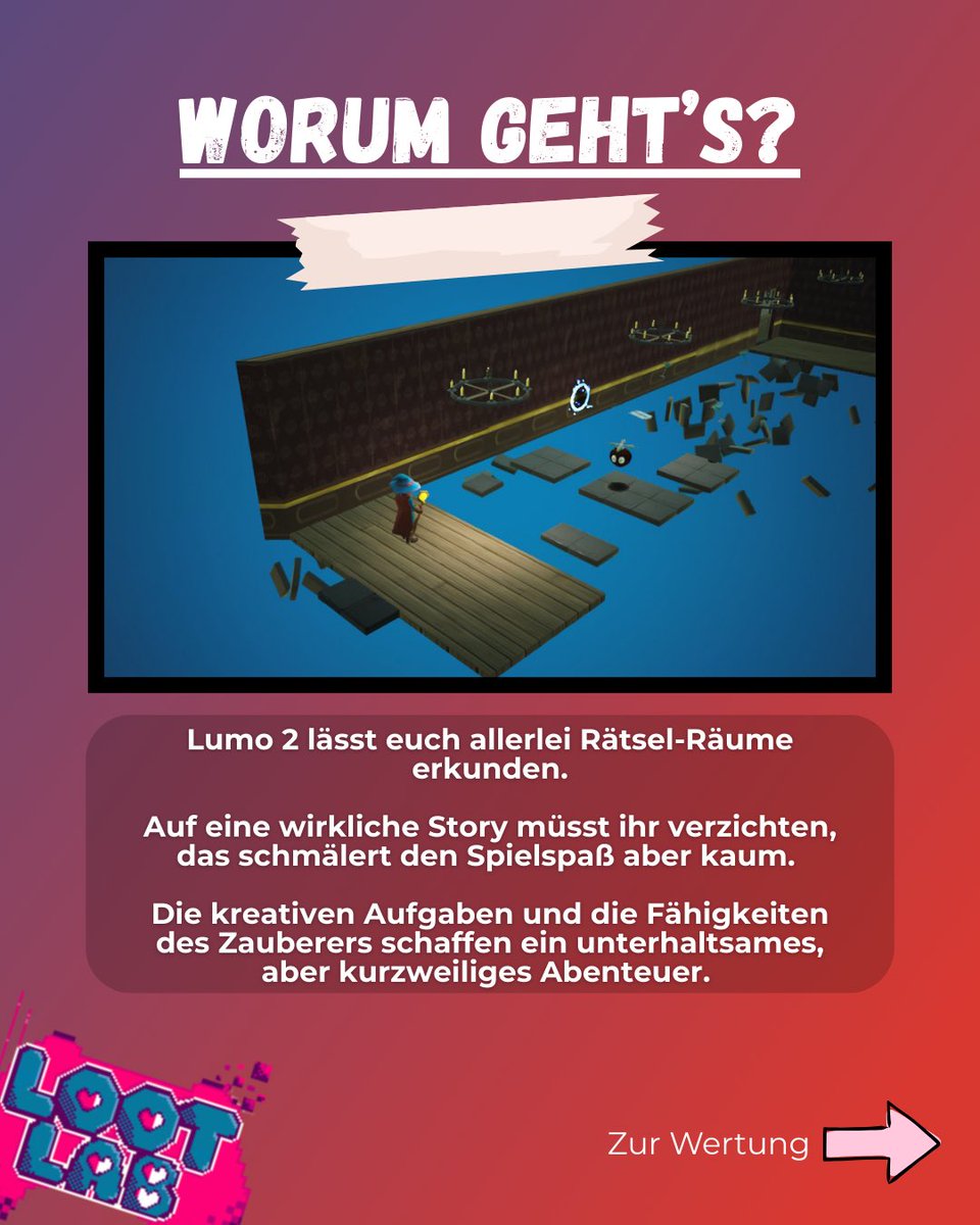 Loot_Lab's tweet photo. Erlebe mit Lumo2 ein magisches Puzzle-Adventure mit liebevoll gestalteten Levels, cleveren Rätseln und einzigartigem Retro-Charme. Perfekt für Fans von Denkspielen. 

#Lumo2 #Lumo #NintendoSwitch #Indie #Indiedev #Review #Gaming @NumskullGames https://t.co/hcGceBBwyX