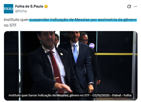 iaragb's tweet image. Defesa ideológica⁉️

O curioso é saber que existe um instituto de &quot;respeito à  advocacia&quot;, que deixou o país transbordar em insegurança jurídica e advogados serem punidos por defender seus clientes...

O Instituto Movad de &quot;Respeito à Advocacia&quot; apresentou uma ação civil pública…