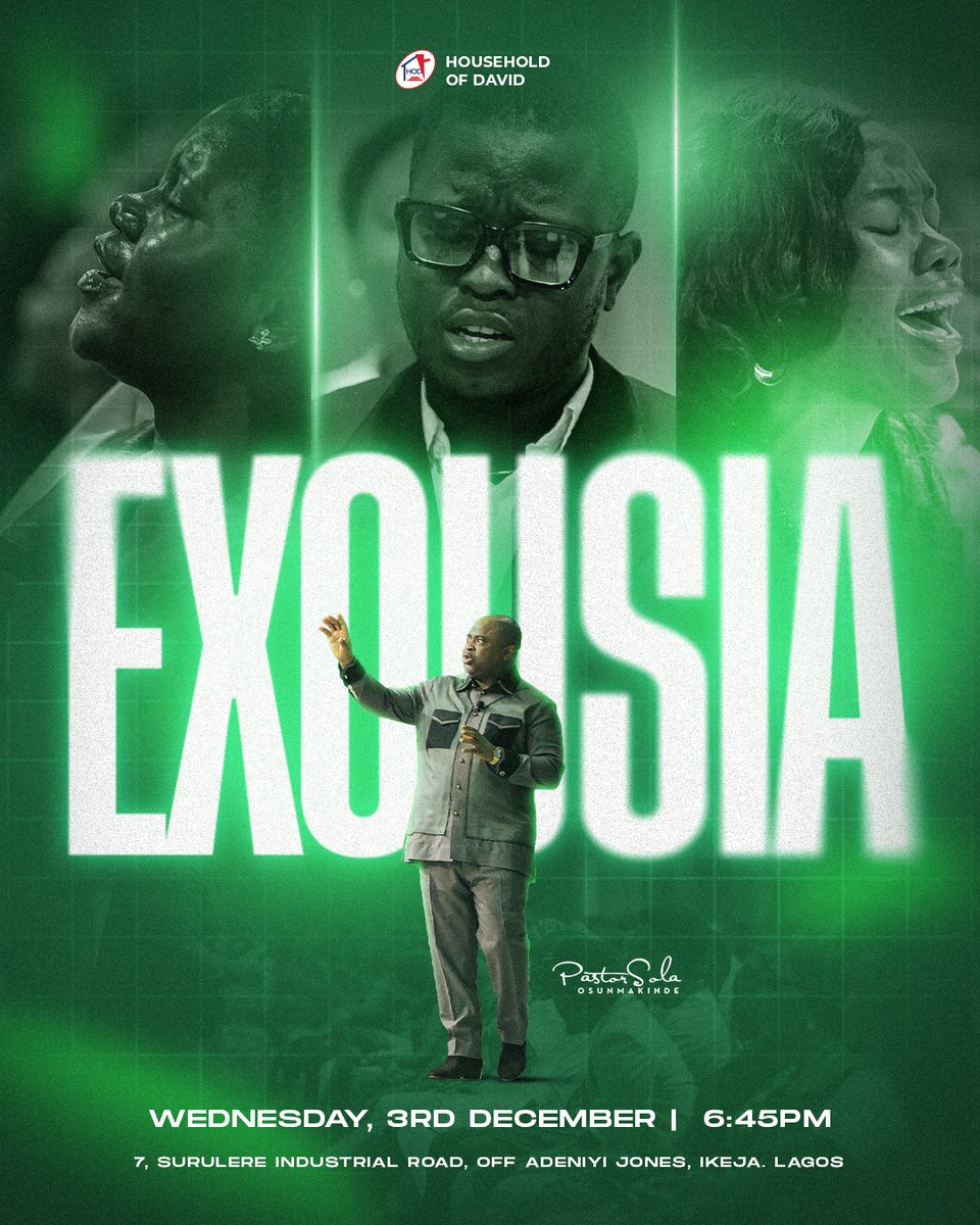 “You crown the year with Your goodness, and Your paths drip with abundance.” Psalm 65:11 NKJV.

We begin December at the Household of David with Exousia, and it doubles as our crowning communion service for the year! Invite someone to share in this experience.