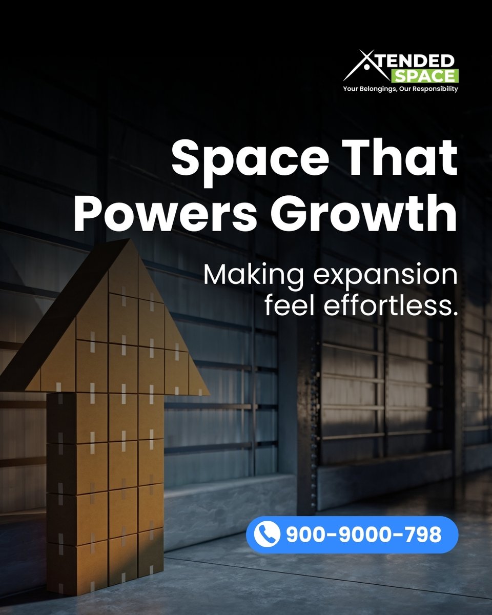 XtendedSpace's tweet image. Simplify your business storage with secure, flexible, and hassle-free B2B solutions that grow with you. ✨

Xtended Space makes storage smarter, easier, and more efficient for every business.

🌐 Visit: xtendedspace.com | Book Now : bit.ly/48is4H0