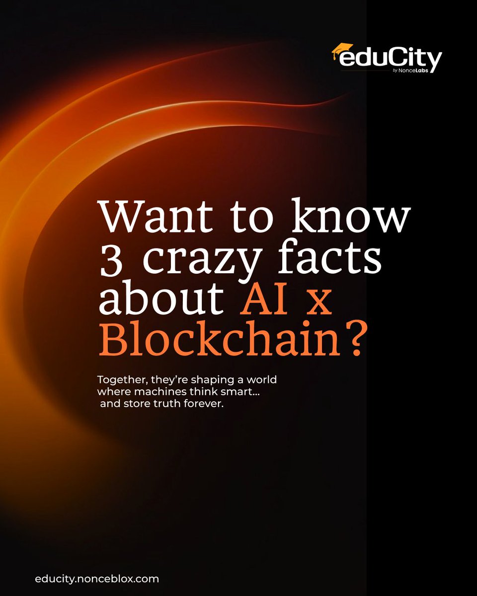 NonceEducity's tweet photo. AI is getting smarter. Blockchain keeps it trustworthy.
Together, they’re shaping a future where intelligence meets integrity.

Check the full post here and follow us for more- https://t.co/7A3WvqM1YG

#AIxBlockchain #FutureTech #Web3Innovation #DecentralizedAI https://t.co/ewDOxpew6r