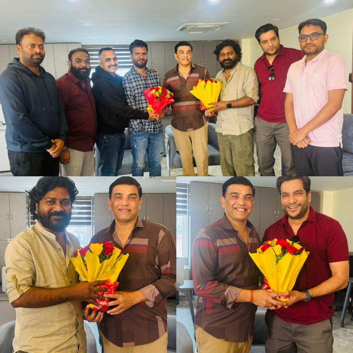 Telugubit's tweet image. Producer #Dilraju appreciates team #RajuWedsRambai on Winning a blockbuster.