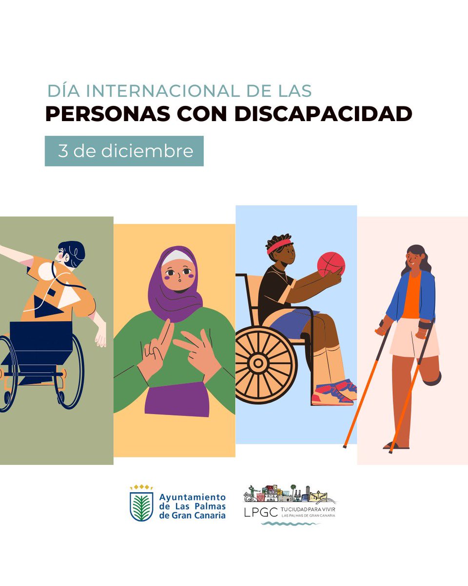 CarolinaDarias's tweet photo. 🫶 Celebramos el #DíaInternacionalDeLasPersonasConDiscapacidad recordando algo esencial: #LPGC es una ciudad para tod@s

🤝Seguiremos rompiendo barreras, creando espacios más accesibles y dando visibilidad a todas las realidades

🔹La inclusión es un camino que construimos junt@s https://t.co/2af4Jcg5Kj