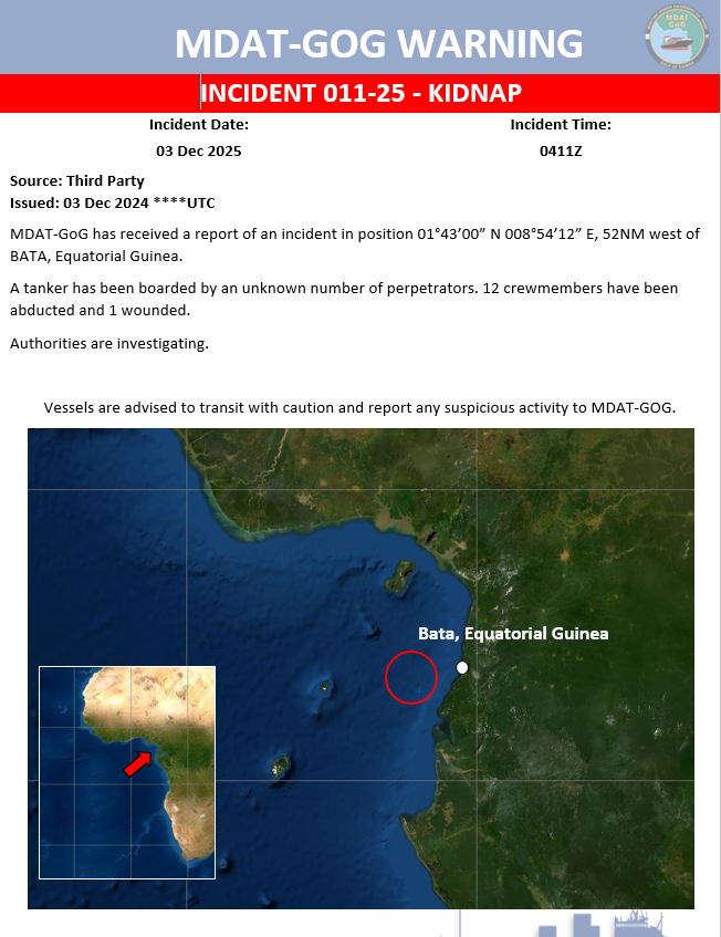 Maritime Domain Awareness for Trade Gulf of Guinea tweet media