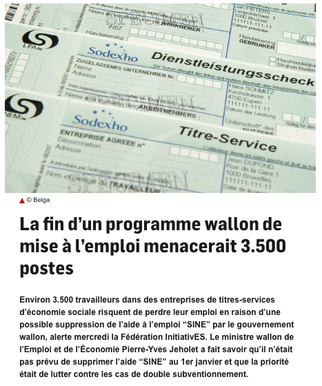 christiemorreal's tweet photo. Chaque matin, les travailleuses et travailleurs des titres-services se lèvent tôt pour faire nettoyer nos maisons, aider nos parents, accompagner des personnes fragilisées. 💪🏻

Des entreprises d'économie sociale du secteur, grâce à une aide à l'emploi régionale (Sine) permettent à 3500 personnes qui ont galéré de retrouver un boulot, un salaire et une sécurité de vie, tout en rendant un service utile à toute la société. Le gouvernement d’ingénieurs veut supprimer ces aides à l’emploi. 🤯

Avec la décision du ministre Jeholet, ce sont 3500 emplois d’économie sociale qui se retrouvent sur la sellette. C’est profondément irresponsable. ❌

Nous, nous choisissons l’inverse : sécuriser ces 3500 emplois, renforcer l’économie sociale, ouvrir des portes plutôt que les fermer. Soutien total aux travailleuses, aux travailleurs et aux entreprises d’économie sociale. On ne les laissera pas tomber, et on ne laissera pas ce gouvernement casser ce qui protège les gens. 
https://t.co/lEqbMUor4d @PSofficiel