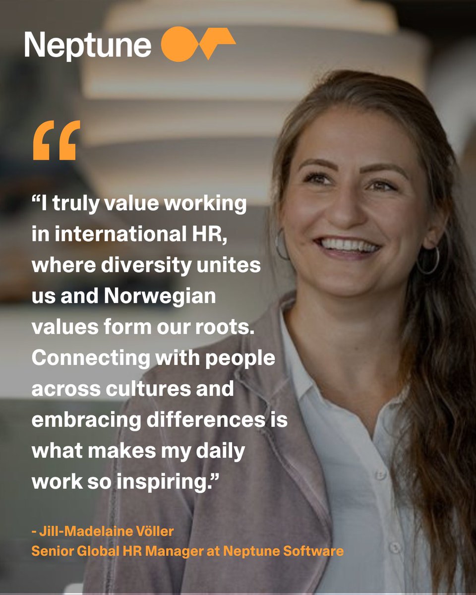 NeptSoft's tweet image. For Jill-Madelaine Völler, Senior Global HR Manager at Neptune Software, inspiration comes from working at the crossroads of cultures. 

It’s proof that the #NeptuneCrew thrives when everyone brings their values to the table. 

#NeptuneDXP #SAPAI #LowCode #HumanResources