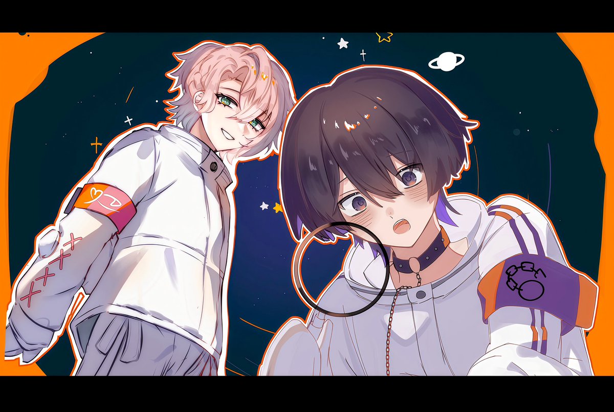 hume_shinosann_'s tweet photo. ━━━━━━━━━━━━━━━
   
    （合作）🩷 「にっこり調査隊のテーマ」💜 
  
              ━━━━━━━━━━━━━━━
🏷️
 #しのれたー
 #甘夢日記
 #クロノアート https://t.co/liOQazuvas