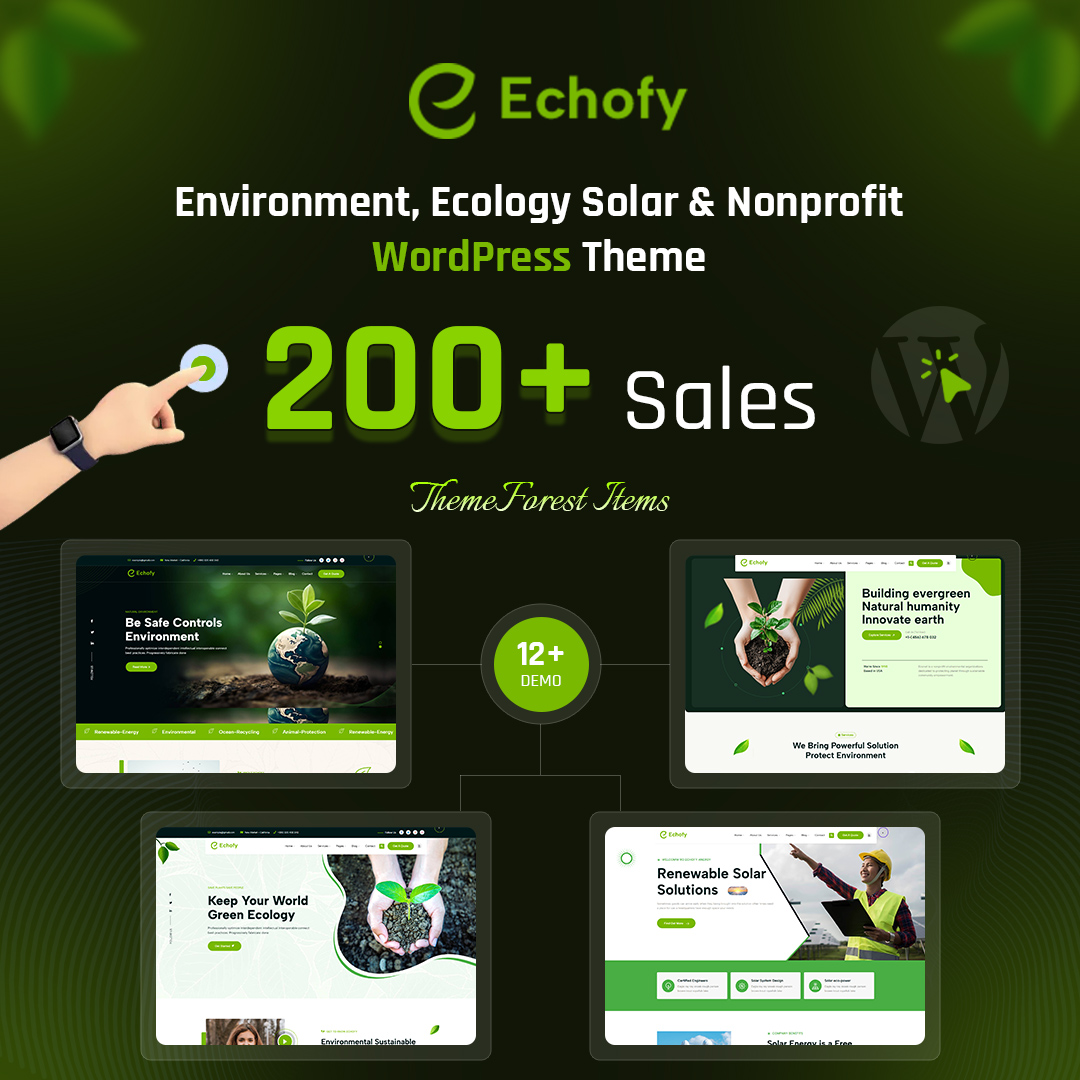 🌿 Echofy passed 200+ sales! ⚡💚
Create stunning eco &amp; solar sites with 12+ demos.

👉 themeforest.net/item/echofy-en…

#Echofy #WordPressTheme