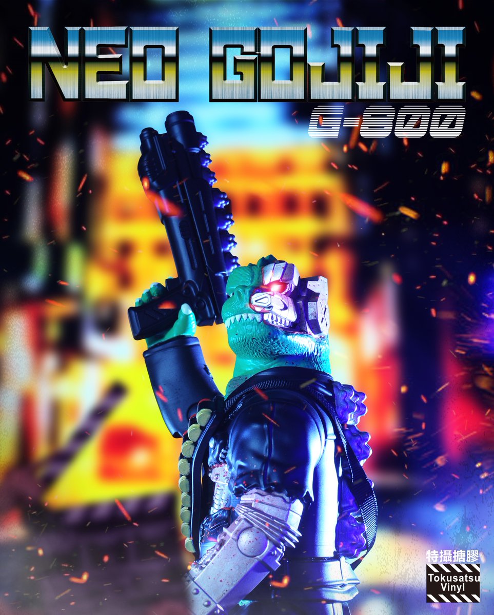 Toycargo_Japan's tweet image. |Toy・Cargo| Neo Gojiji G-800

■材質：ビニール製

■サイズ：25cm（H）

■付属品：ロボットアーム、マシンガン、弾丸スリング

#デザイナーズトイ
#ポップカルチャー
#アートトイ
#ポップアート
#フィギュア
#怪獣
#モンスター
#かっこいい
#モンスター
#怪獣
#sofubitoys
#sofubi
#toycargo