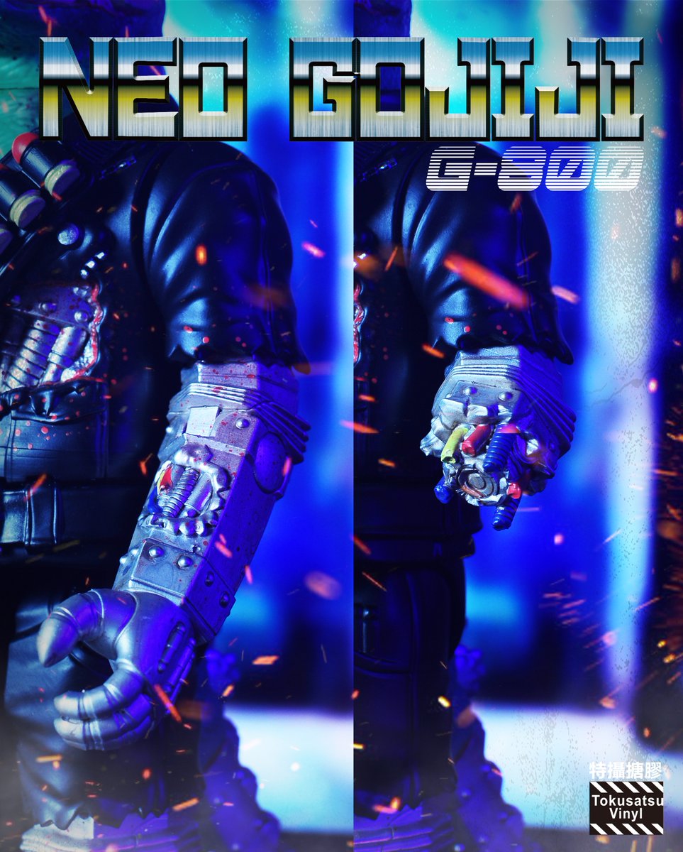 Toycargo_Japan's tweet image. |Toy・Cargo| Neo Gojiji G-800

■材質：ビニール製

■サイズ：25cm（H）

■付属品：ロボットアーム、マシンガン、弾丸スリング

#デザイナーズトイ
#ポップカルチャー
#アートトイ
#ポップアート
#フィギュア
#怪獣
#モンスター
#かっこいい
#モンスター
#怪獣
#sofubitoys
#sofubi
#toycargo