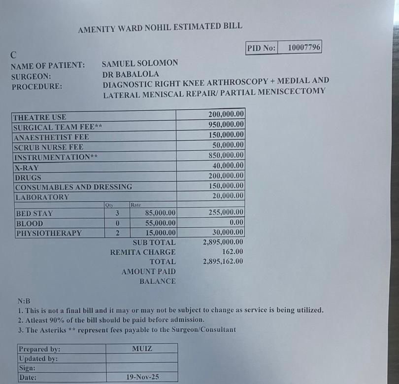 samuelsolo11's tweet photo. A PLEA FOR HELP!
I'm overwhelmed with gratitude๐ Yโall support means everything.
Please help me get out of this phase & regain my liberty and peace of mind๐
This is what iโve so far & Total cost is 2.9M
STANBIC IBTC BANK
Acct Name: Samuel Solomon
Acct Number: 0023493912 https://t.co/h7q2rrZv61
