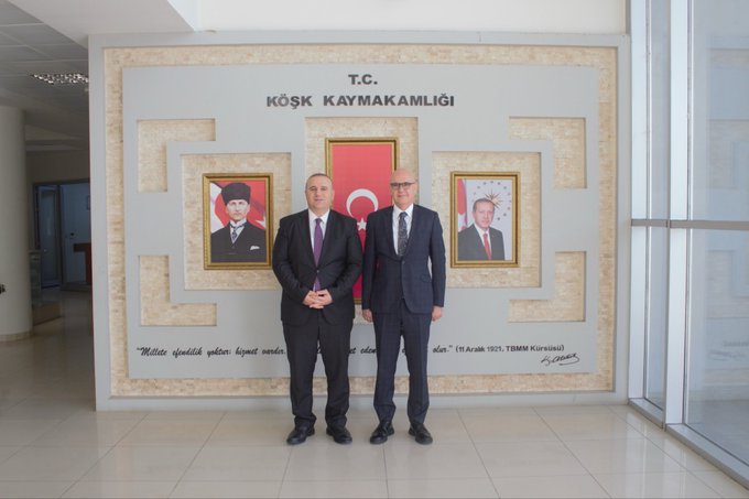 Cumhuriyet Başsavcısı Celal TEKİN, Kaymakam Hasan TAŞ’ı Ziyaret Etti