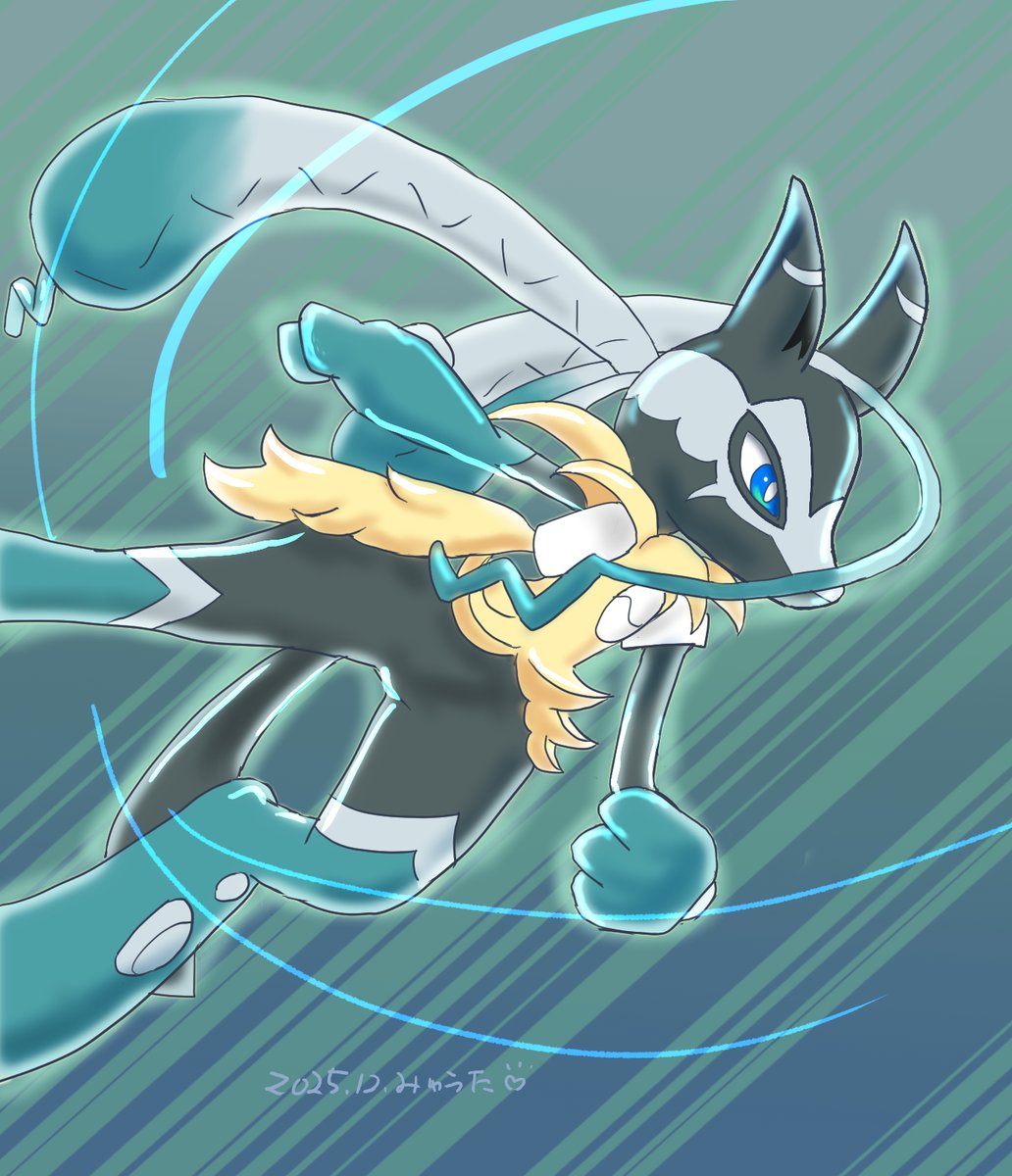 メガルカリオZ ちょっと描いてみました ルカリオとは別のポケモンに