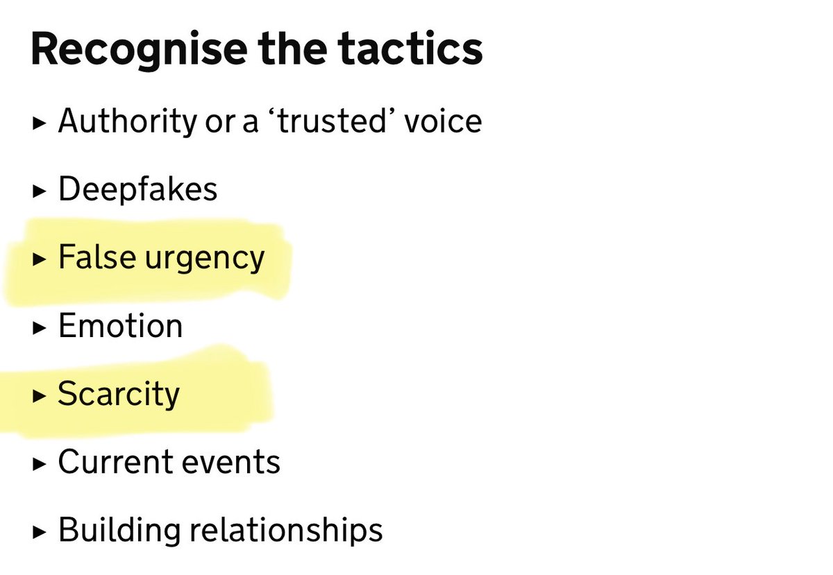 Let’s make justice SWIFT, Lammy says. 
STOP and THINK‼️
Don’t swindlers use A SENSE OF URGENCY to trap you⁉️🤔
Be alert to tricksters‼️

Below is a list of tactics to help you recognise a fraud from the government’s own website. 👇🏻
Let’s take this advice and think about why David