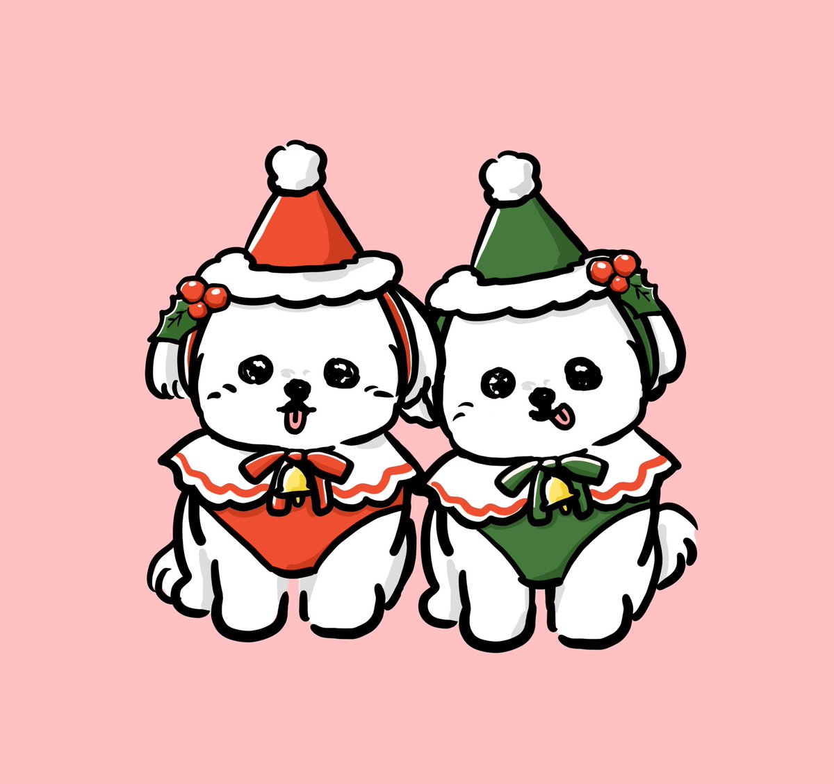 seikosense's tweet image. #マルチーズ　#クリスマス犬　#maltese