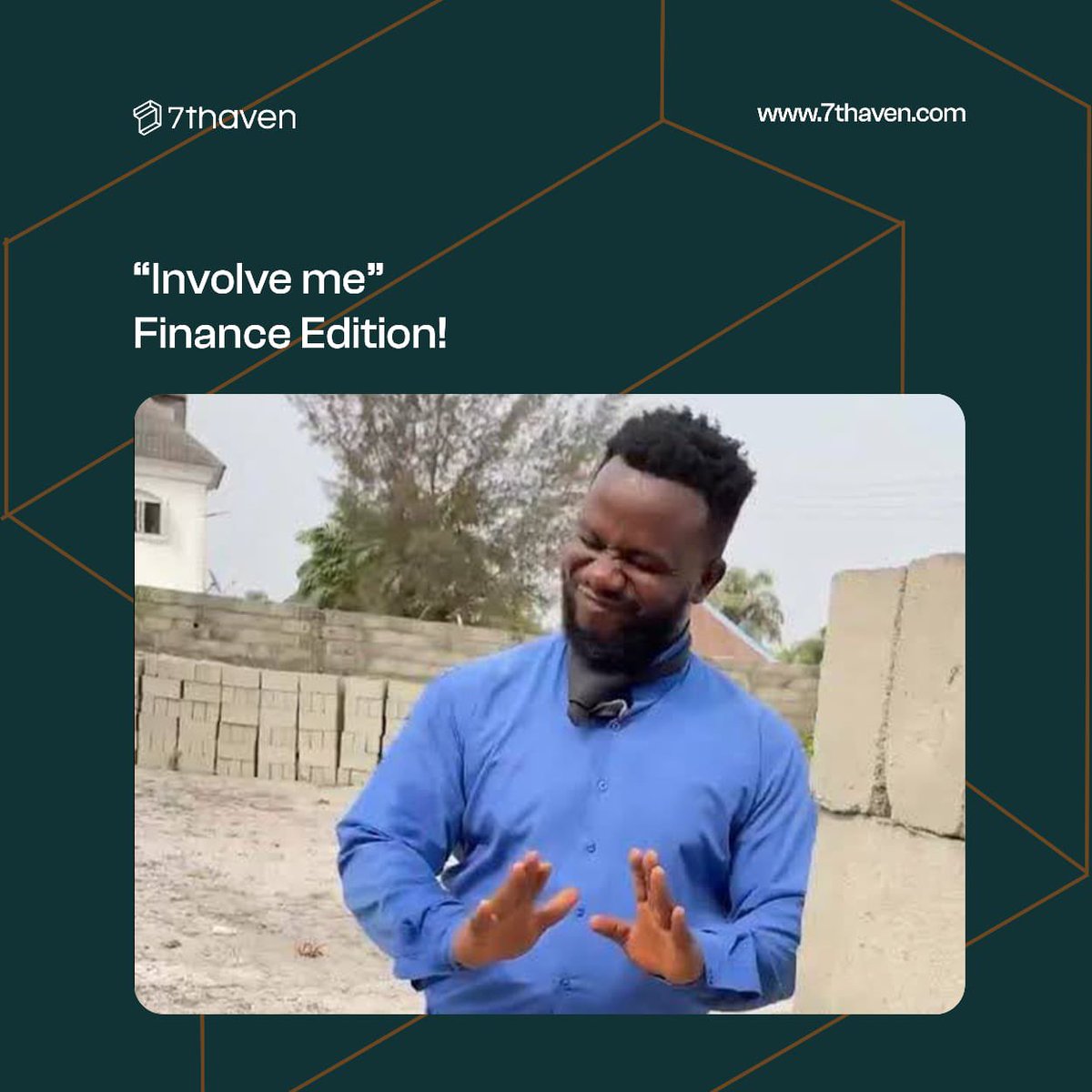 7thaven__'s tweet image. Involve you ke?

You wey dey owe financial aura.
Make payments with 7thaven today to recover all financial aura, and get involved this Detty December.
