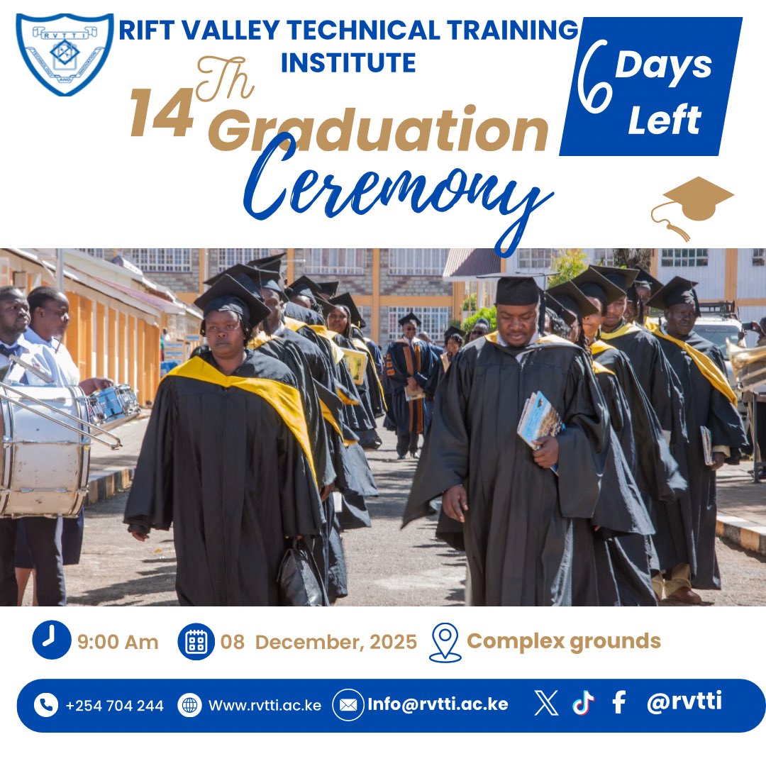 Zimebaki siku 6 tu 
graduation 🎓🔥 iko karibu!
Tuanguke nayo!