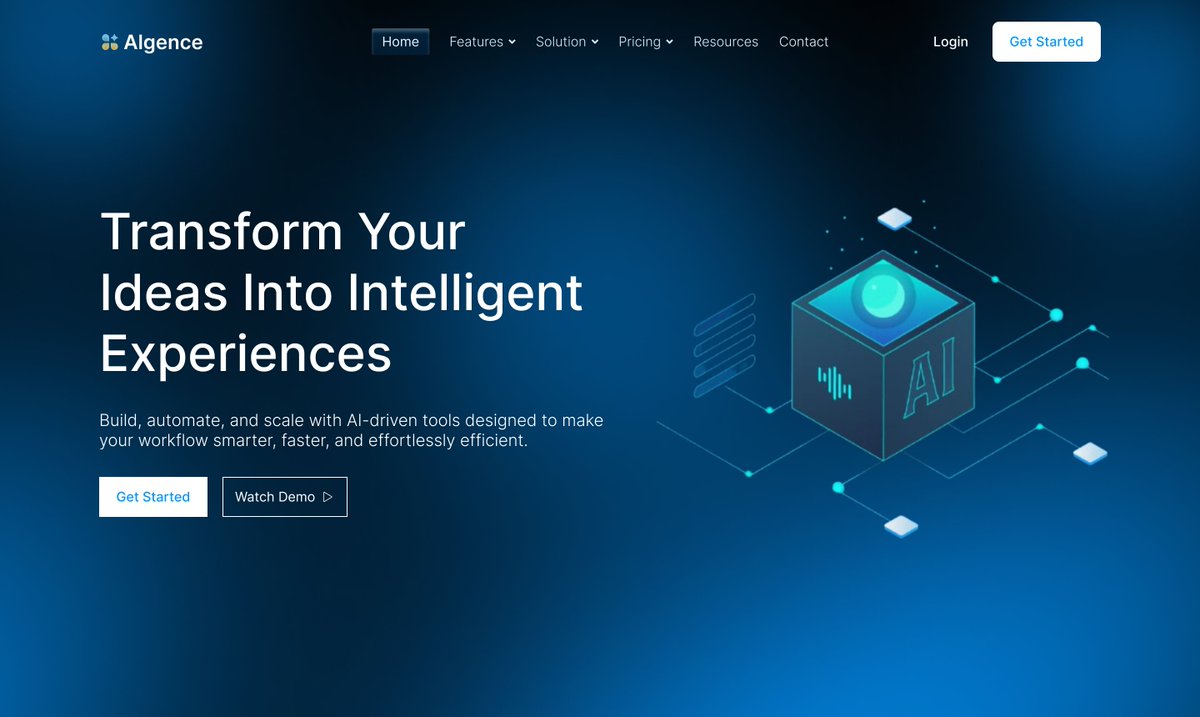 supriyamaurya16's tweet image. 🚀 Algence – AI SaaS Hero Section UI
Exploring a clean, futuristic hero design focused on transforming ideas into intelligent digital experiences.
#UIUX #SaaSDesign #AIDesign #Figma #WebDesign #HeroSection #UIDesign #TechDesign #DesignInspiration