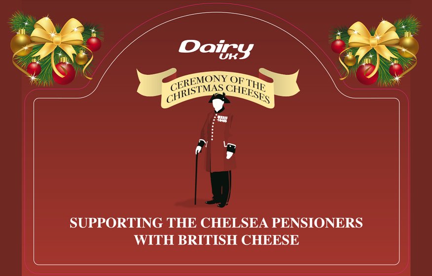 For 66 years cheesemakers from across the UK have been providing the best of British cheese at Christmas to the #ChelseaPensioners and this year is no different! The Christmas #CheeseCeremony will take place today honouring this great tradition <a href="/RHChelsea/">Royal Hospital Chelsea</a>