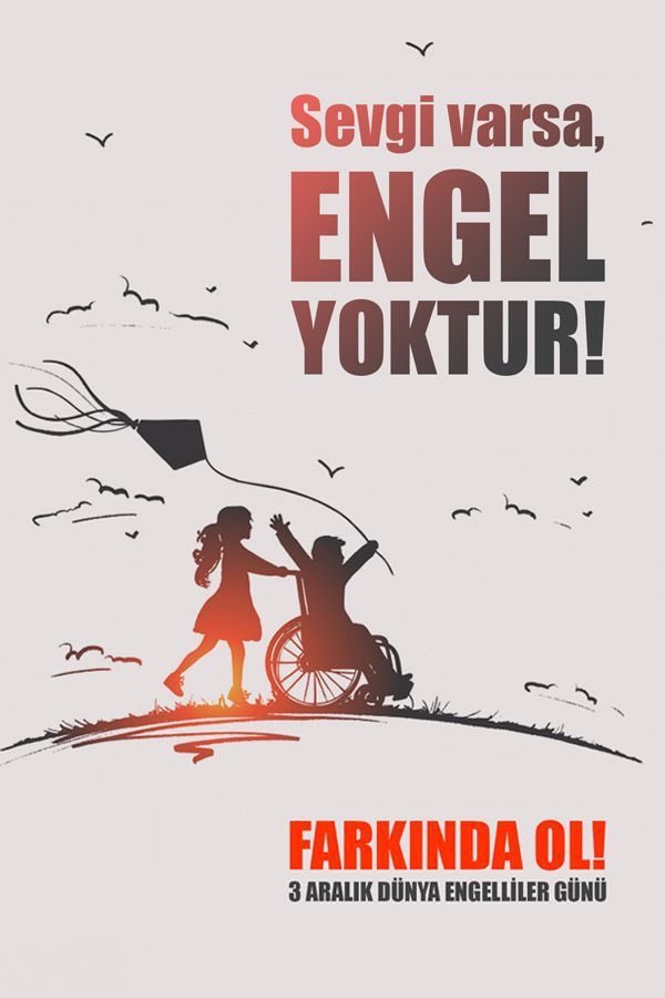 3 Aralık Dünya Engelliler Günü; sadece farkındalık oluşturma günü değil, aynı zamanda engelleri kaldırma, gönüllere dokunma ve birlikte daha güçlü bir toplum inşa etme irademizi tazeleme günüdür.
#3AralıkDünyaEngellilerGünü