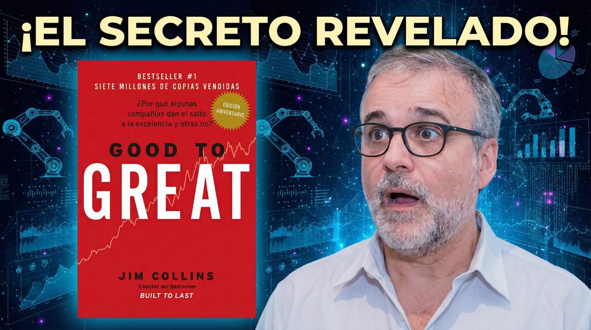 #Libro Good to Great (Jim Collins) - Compartir 10 ideas: Collins demuestra lo contrario: la verdadera excelencia proviene de prácticas disciplinadas, decisiones persistentes y un… martescoach.oscarschmitz.com/p/libro-good-t… 🔗 MartesCoach #Libro #GoodToGreat #JimCollins #Excelencia #Liderazgo