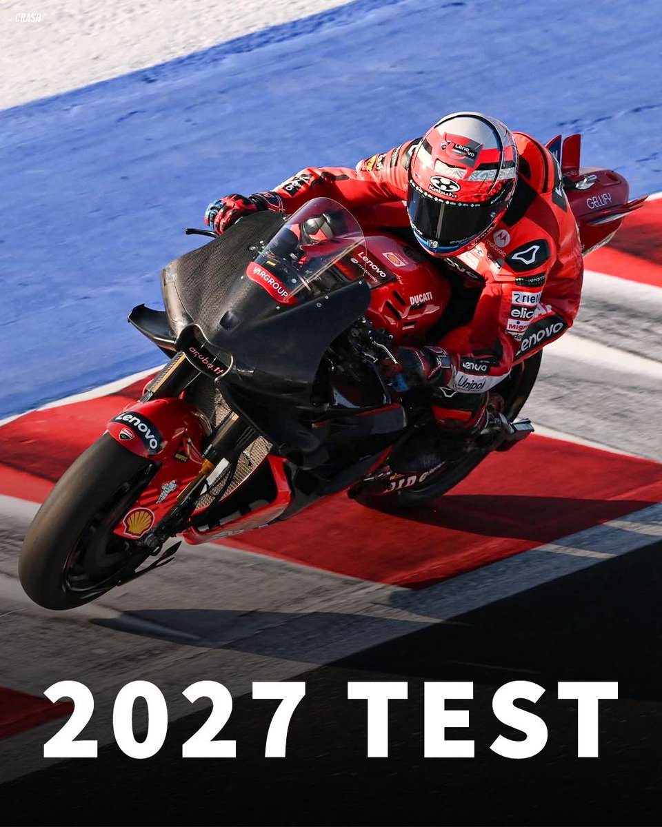 crash_motogp's tweet image. According to a report from Italy’s GPOne, Ducati could hold the first track test of its 2027 prototype as early as April next year 🔴🇮🇹

#MotoGP
