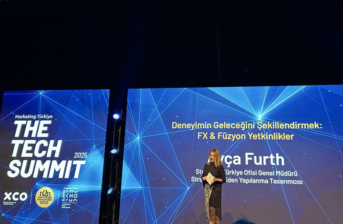 Stellantis Türkiye Ofisi GM ve Stratejik Yeniden Yapılandırma Yasatımcısı Ayça Furth: “Artık geleceğin ‘meta’ liderleri için yapay zekayı kullanabilme, veriyi kullanabilme, makine ve insanı bir arada çalıştırabilme gibi füzyon yetkinlikleri konuşacağız.” #MarketingTürkiyeTTS