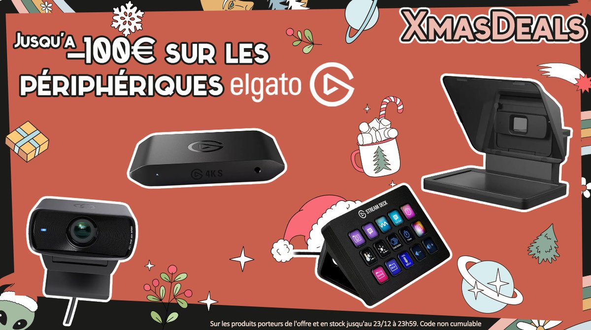 TopAchat's tweet image. 🔥 #XmasDeals 
🔥 Jusqu'à -100€ sur les périphériques @elgatoFRA !

topachat.com/search/MOGUL