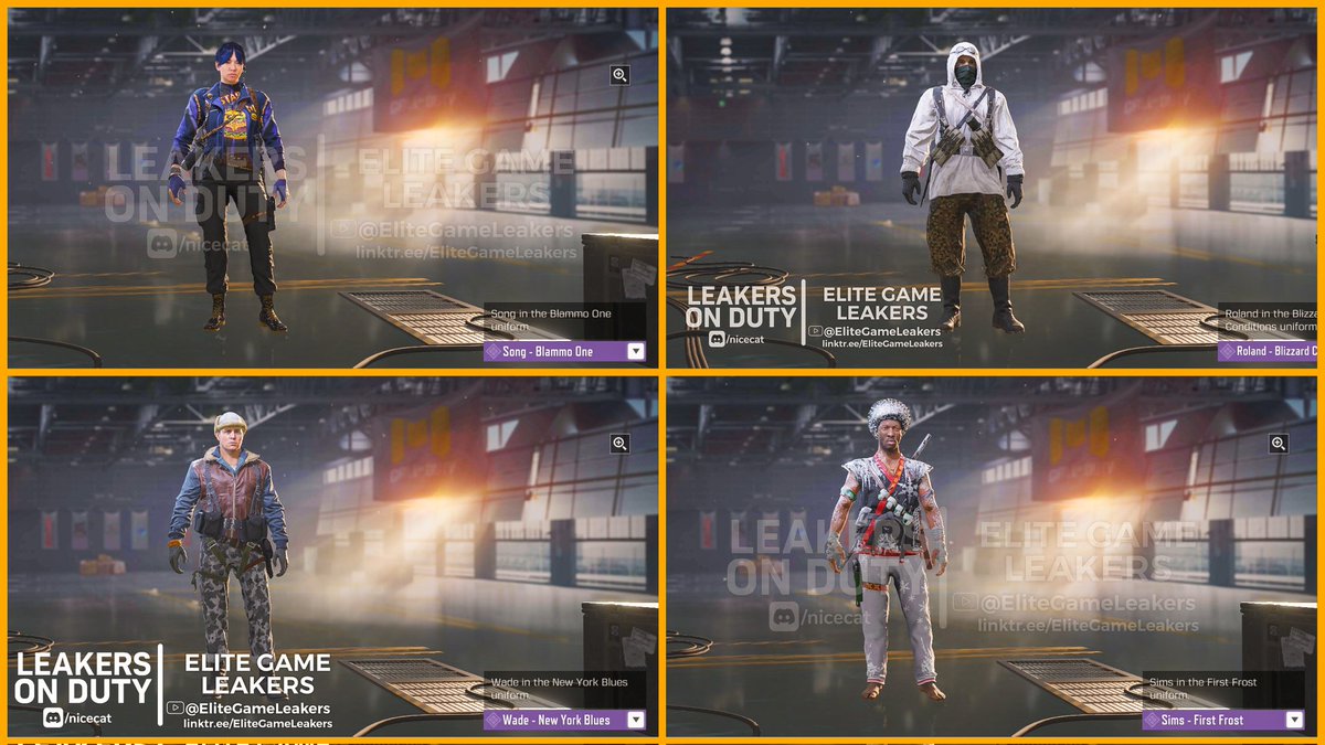 EliteGameLeaker's tweet image. Season 11 All New Characters Leaked

Note: Legendary Character for collaboration &amp;amp; Mythic character is not available currently, so gotta wait for that

(Part-1)

Follow @LeakersOnDuty &amp;amp; @EliteGameLeaker &amp;amp;  Retweet this tweet:)
 
#CoDMobile #Callofdutymobile #CoDM