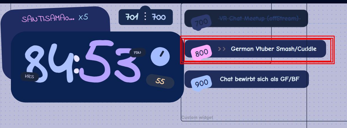DROPPT EURE PNGS ALS KOMMENTAR! 

Ich mache im Rahmen meines Subathons ein "VTuber Smash or Cuddle" und brauche dafür Freiwillige! 
Falls ihr kein VTuber seid dürft ihr auch so euren EIGENEN CHARACTER hier drunter packen c:! 

Datum/Uhrzeit kommt noch!
Danke >-<