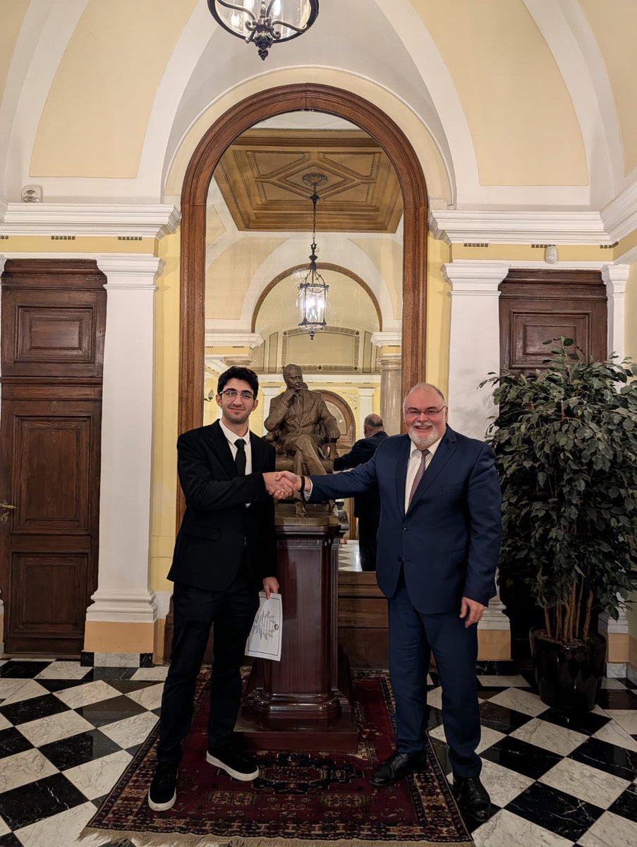 Pleased to present a certificate of appreciation to Ramal Huseynov. Thank you for your valuable contribution to our Embassy team. Best of luck ahead!