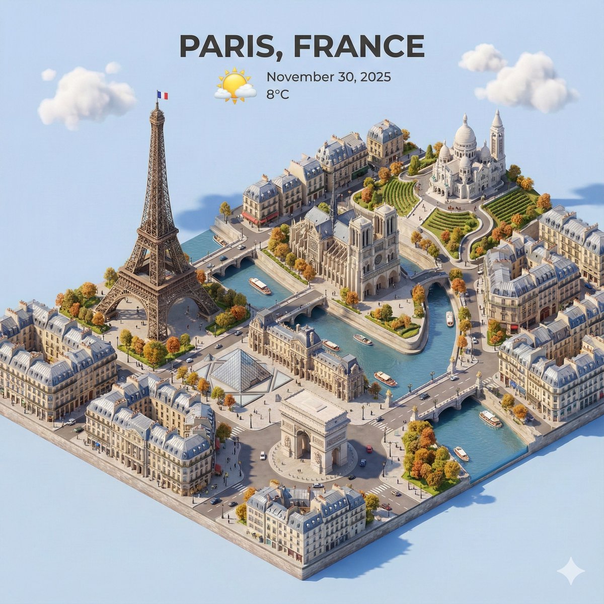 marryevan999's tweet image. Nice Nano Banana Pro prompt for weather app:

CITY= Prague , Czechia.

1️⃣ Open Gemini
2️⃣ Add selfie
3️⃣ Write your prompt
4️⃣ Generate ⚡

Bookmark it 🔖