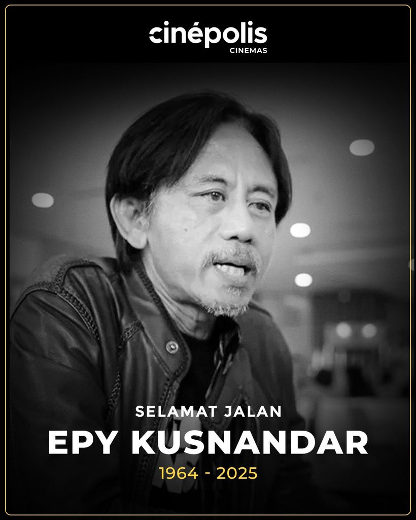 cinepolisID's tweet image. Selamat jalan, Kang Epy Kusnandar.

Kehadiranmu di layar selalu membawa tawa serta warna dan kini karyamu akan terus hidup di hati kami selamanya. 🥀🕊️

#RIP #EpyKusnandar #CinepolisID