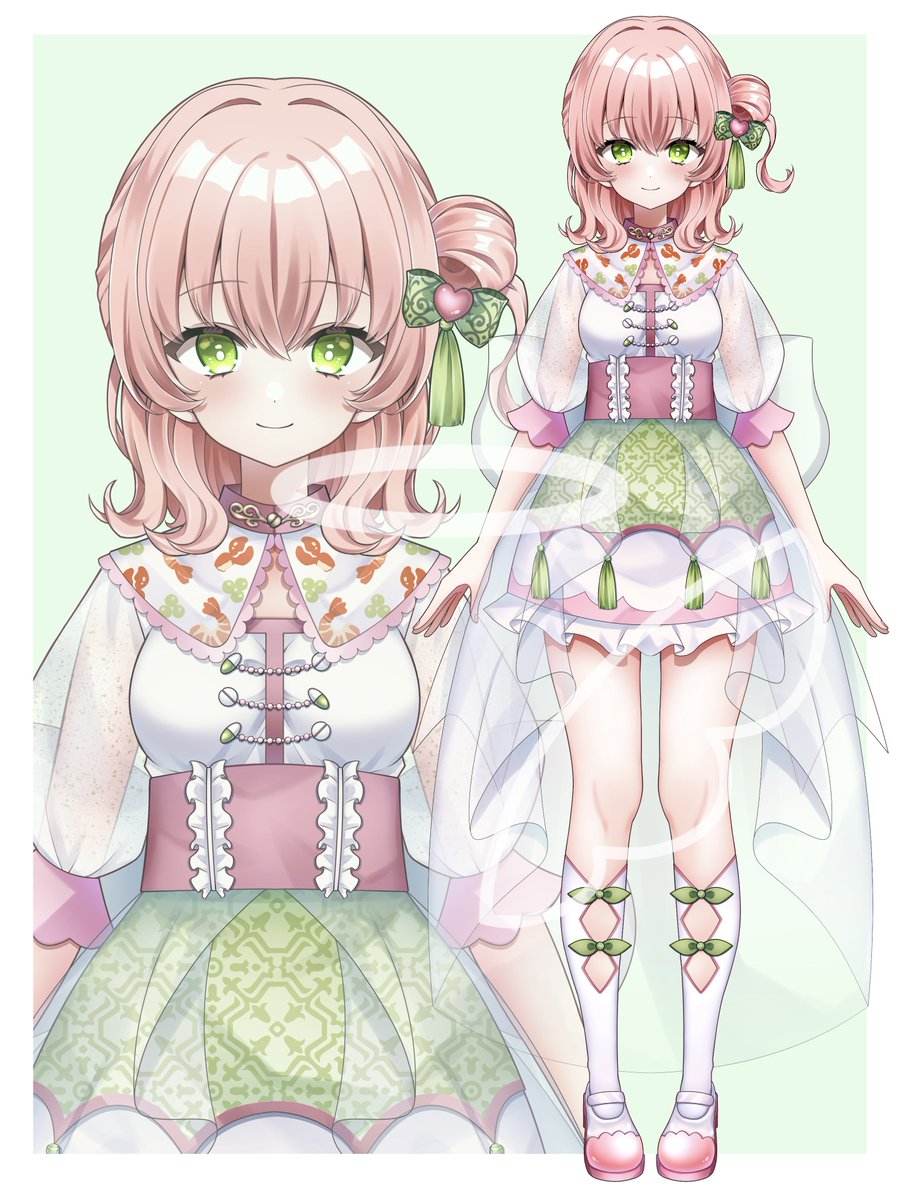 【お仕事報告】

薬白みん様のお姿を
お仕立てさせていただきました🌸！
この度ありがとうございました(*´꒳`*)

※キャラクター原案:薬白みん様