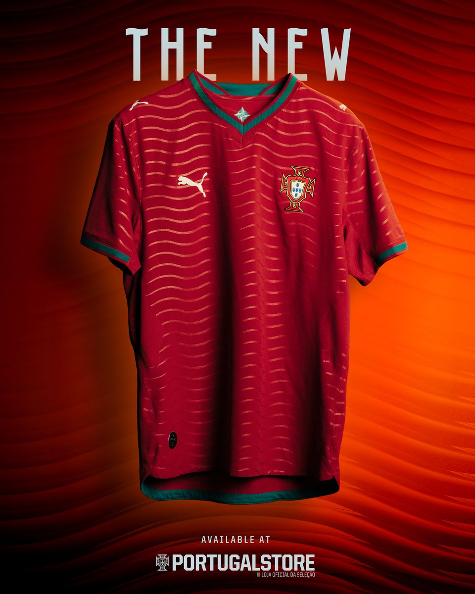 A nova camisola de Portugal 👕🌊

Disponível em 👉 portugalstore.fpf.pt

#PortugalStore | <a href="/pumafootball/">PUMA Football</a>