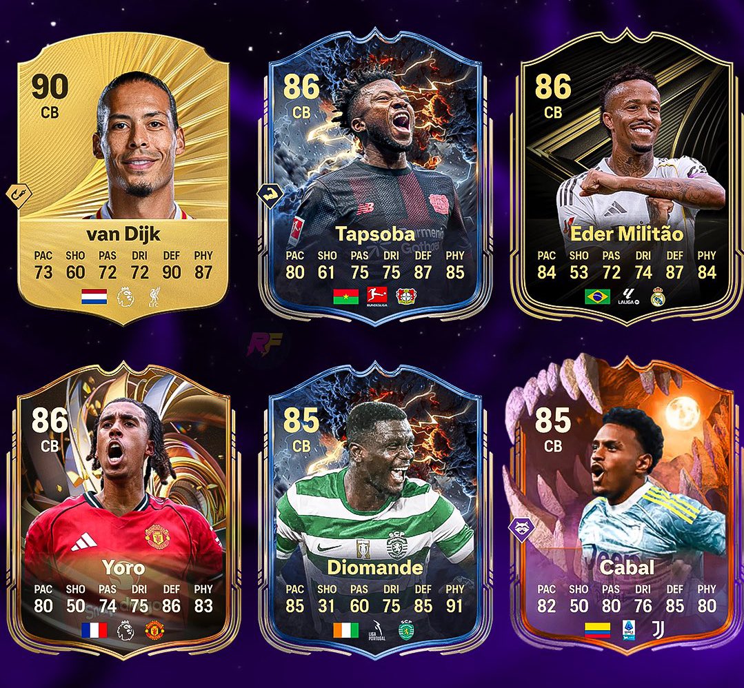 RobosFUT's tweet image. 🚨 Top 6 CBs - Under 100k

Tight one this - 1/2 alternatives could easily be in. 

Who’s your current CB? 🤔