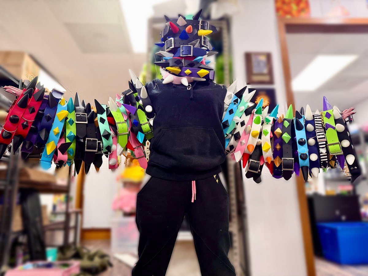 Update: the collars have overtaken us. 

Please buy them at MFF so that we may rid ourselves of this plague