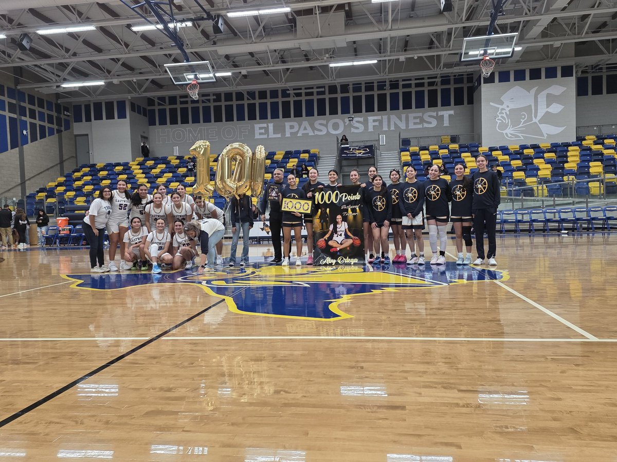 IFalk4's tweet photo. @EastwoodGbb and Trooper Nation celebrated Aby Ortega scoring over 1000 points! CONGRATULATIONS ABY!!! 
@RobRobledoEHS @EHSCoachLopez @Fchavezeptimes @EastwoodGbb @YISDAthletics1 https://t.co/C8K7YY1aYb