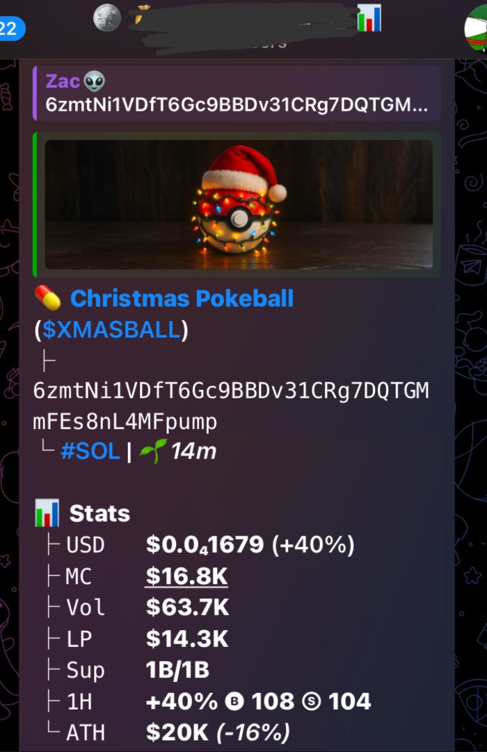 zac_441's tweet photo. Just found #XMASBALL on bonk now sitting $16k marketcap before bonding & dex paid . https://t.co/fai3mKNSWK