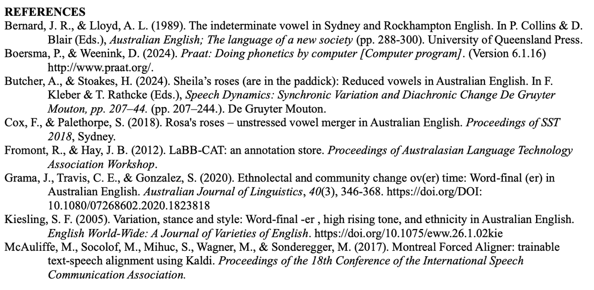 “Allophonic variation of /ə/ in the conversational speech of young speakers from Perth” by Gerard Docherty and Paul Foulkes at the annual conference of the Australian Linguistic Society, Griffith University, Dec. 2–5, ’25 als.asn.au/Conference/202…