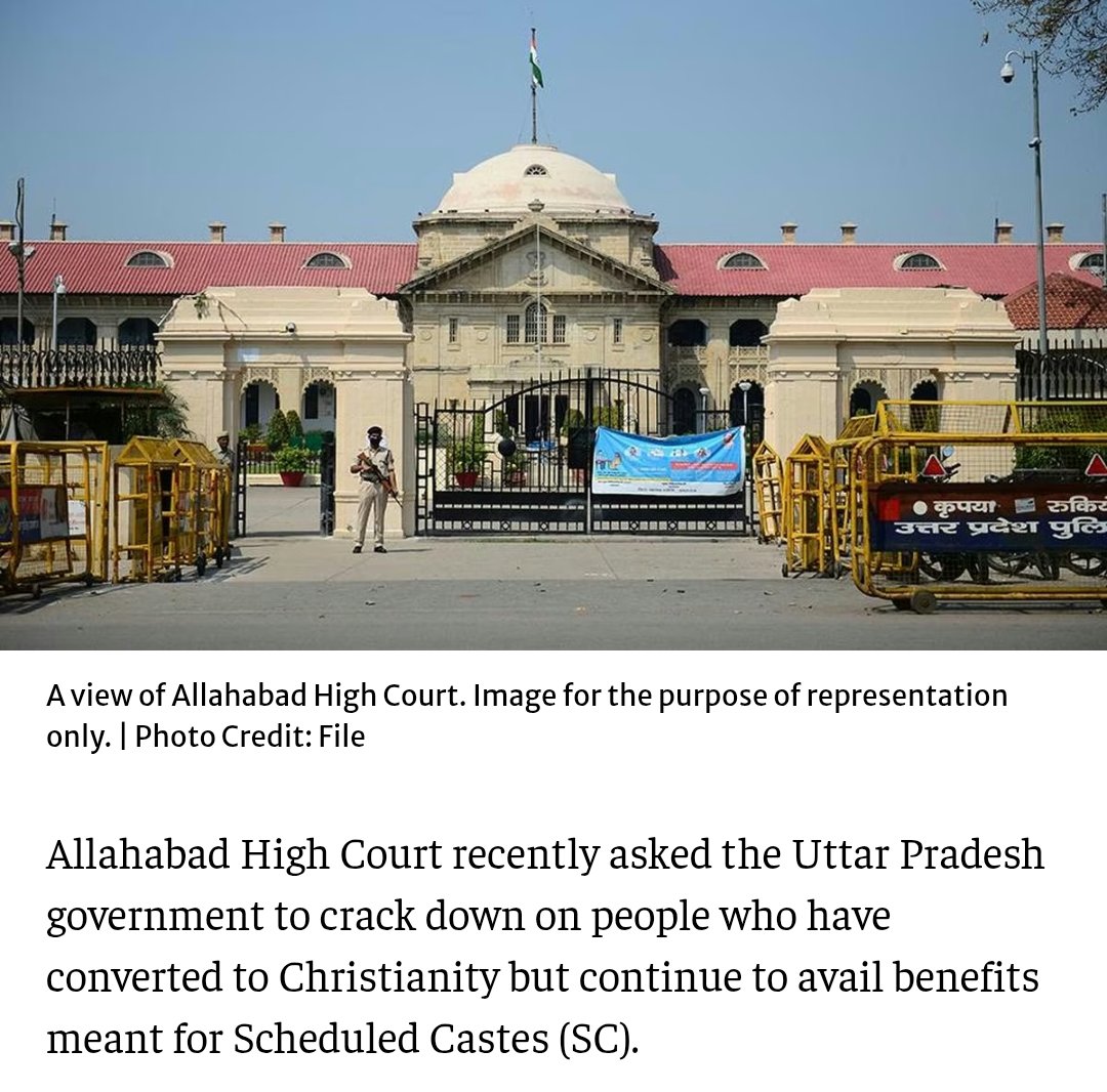 wokiepedia's tweet photo. 🚨 ALLAHABAD HC 🚨
#Breaking
Converts who switched religion but kept SC certificates & benefits?
Court calls it “FRAUD ON CONSTITUTION” 😡
UP govt ordered: STRIP them NOW!
No more eating cake from both sides. Pick a lane or lose the quota. ⚖️🔥
#ReservationScam #AllahabadHC #FraudExposed