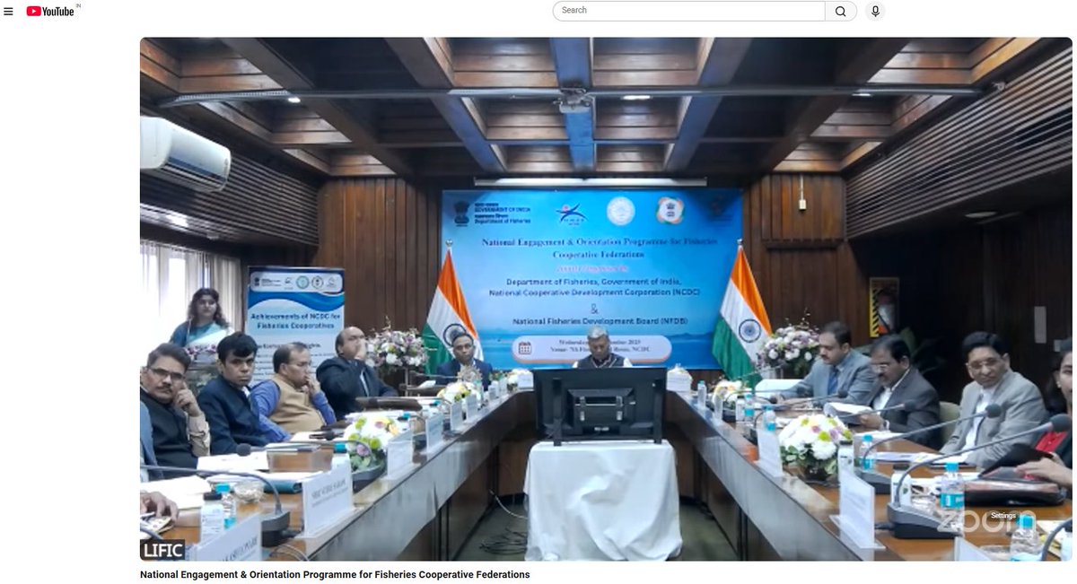 mdncdc's tweet image. It&apos;s happening now! Join us by tapping on the link. Sh. Pankaj Bansal, Managing Director of NCDC, has initiated the event and discussed the federation&apos;s issues and provided his remarks.
YouTube link youtube.com/live/W6WHXOeX8…
#fisheriesfederations