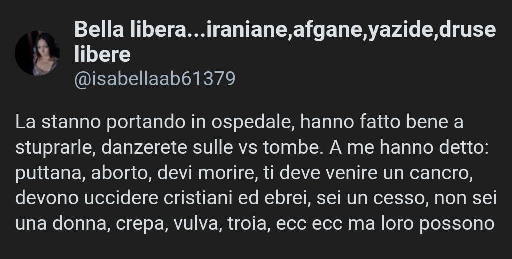 Sono qui per dissolvere le illusioni di chi mi ha segnalato di massa per qst post dedicato a shani louk. Le parole tossiche o le intenz malevoli nn possono attecchire anche qnd provate a ferirmi mi rialzo con rapidita e invece di indebolirmi mi RIGENERATE. Ciao propal!