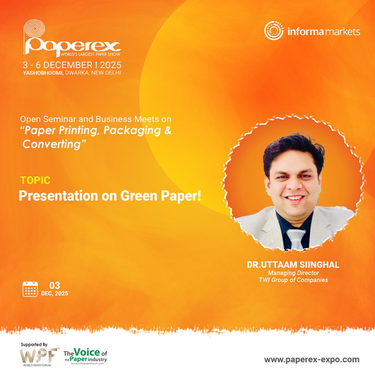 KGVllp's tweet image. Honoured to be part of the world’s largest paper show—Paperex 2025!
Join us as we talk about the power of Green Paper and a greener tomorrow.
See you there! 🌍💚
🗓️Date: 3 December 2025
📍 Venue: Yashobhoomi, Dwarka, New Delhi
#Paperex2025 #GreenPaper #EcoSolutions #Sustainable