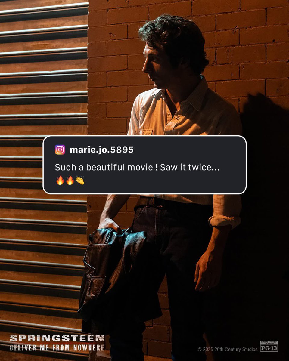 GSCinemas's tweet image. See the movie that has fans in their feels 🥹

Get tickets now and experience #SPRINGSTEEN: DELIVER ME FROM NOWHERE in #GSCInternationalScreens starting 4 Dec! 🎤🎬

#GSCIntlScreens #DeliverMeFromNowhere #SearchlightPictures #SpringsteenDeliverMeFromNowhere #JeremyAllenWhite