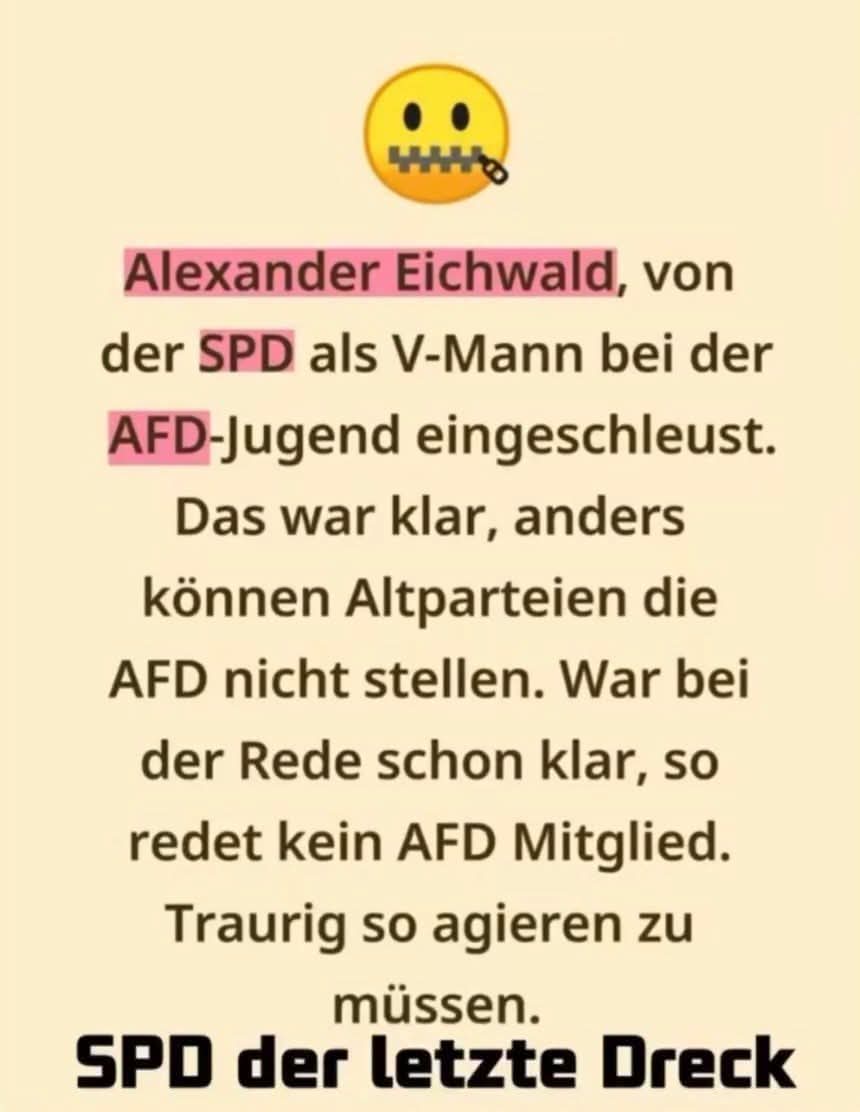 Die asoziale Anti-Volkspartei #noSPD braucht kein Mensch 🤷🏼‍♂️ Eine reine Partei der Funktionäre 🤢