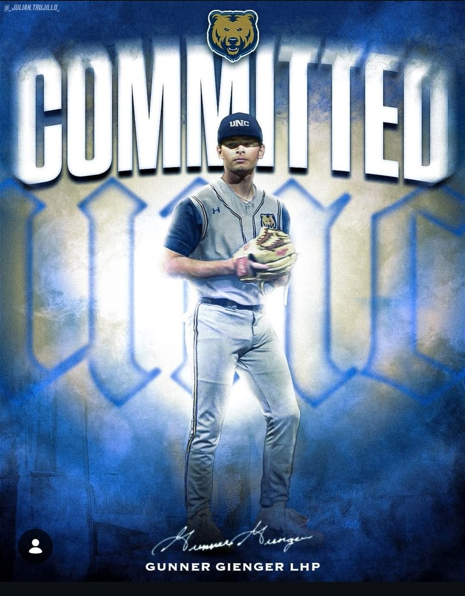 DCDiamondbacker's tweet image. Congratulations to @GunnerGienger26 on his commitment to the University of Northern Colorado! 🐻

Your Huskie family is so proud of you and can’t wait to see what your future holds! 

#commit #baseball #countybaseball #unc #colorado